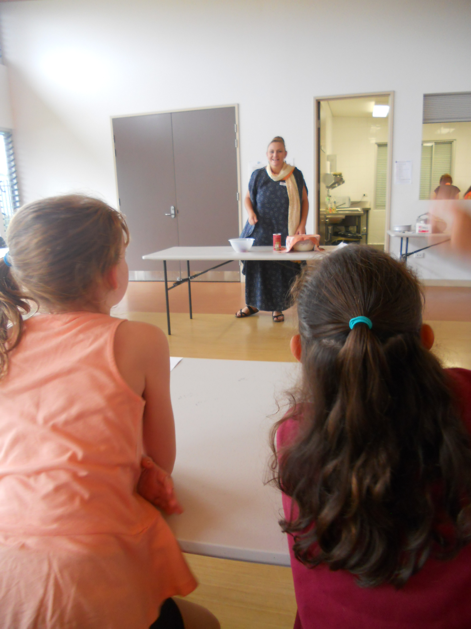 Cooking demonstration in the Community Centre